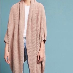 Anthropologie Sleeping on Snow Blush Kimono Waterfall Cardigan‎